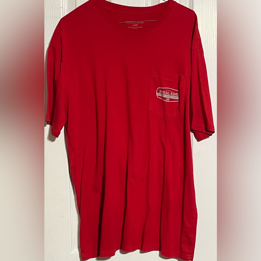 Rural King Men's Classic Red Pocket Tee